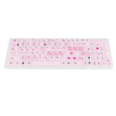 2pcs Foldable Keyboard Cover Keypad Skin Fit for ASUS Laptop Pink & Black