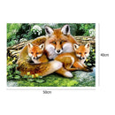 5D DIY Full Drill Diamond Painting Wolf Cross Stitch Embroidery (40x50cm)