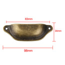 10xAntique Bronze Cupboard Door Cabinet Drawer Furniture Shell Pull Handles Knob