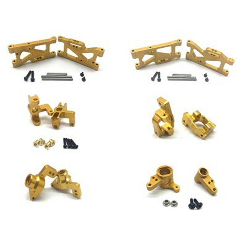 6x Golden 14th RC Car Truck Parts Set Kit Fit for WLtoys 144001 RC Models