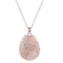 Oval Opal Necklace Earrings Two Piece Set Jewelry Set Women Necklace Weddin