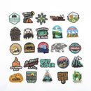 50X Wholesale Skateboard Camping Travel Stickers Vinyl Luggage Decals Stickers