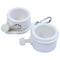 2X Rotating FlagPole Mounting Rings Grommet Clip Attachments