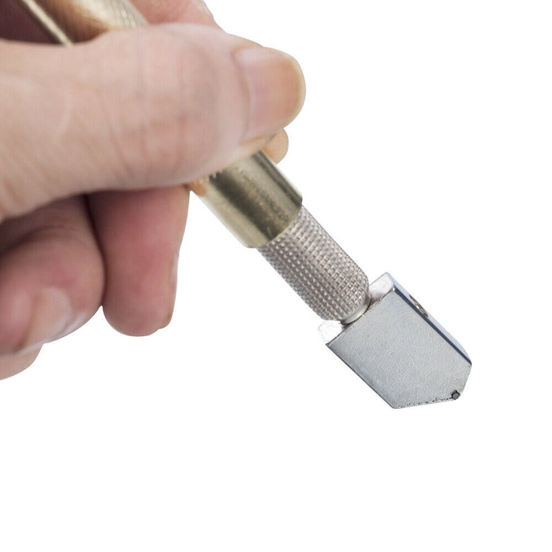 1* Heavy Duty Professional Glass Cutter Diamond Tip Antislip Handle Cutting Tool