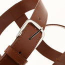 Carrying Strap for Picnic Blanket Throw Travel Rug Brown Leather Carry Strap