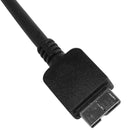 Black Right Angle USB 3.0 Type A Male to Micro B Male Cable Connector Adapt