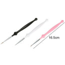 3Pcs/Set Nail Liner Brush Crystal UV Gel Nail Art Tools Drawing Painting Pen Hot