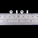 200 Pieces White Round Numbers Spacers Beads 7 mm J5F8