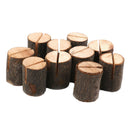 10pcs Wooden Wedding Place Name Card Stand Table Number Memo Holder Decor