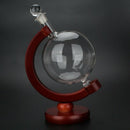 Globe Whiskey Decanter Wine Aerator Glass Wine Bottle With Holder Rack Alco S8J6