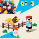 200X Plastic Children Kids Puzzle Building Blocks Bricks Educational ToyGifts Z