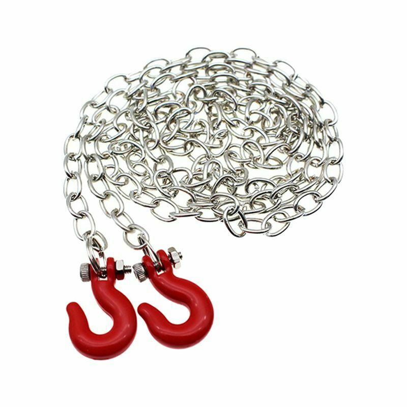 1:10 RC Crawler Accessories Tow Chain with Trailer Hook for Axial SCX10 9004A5E9