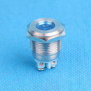 16mm 12V LED Indicator Instrument Panel Light Lamp with Wire Blue Light