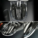 Carbon Fiber Car Gear Shift Panel Frame Cover Stickers for Ford Mustang 201 C7B1