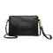 Alligator Pattern Wristlet Clutch Women Shoulder Messenger Handbags (Black)