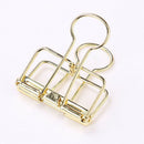 20 Pcs/Set Random Color Hollowed Out Design Binder Clip For Office School P E1F6
