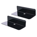 2 Pieces Acrylic Floating Wall Shelf Small Display Holder for Video Cams