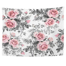 Polyester Tapestry Warm Flowers Wall Hanging Carpet Beach Picnic Mat Decor