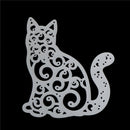 Lovely Lace Animal Cat Scrapbooking Die Stamps Sstencils Embossing Party Card LJ