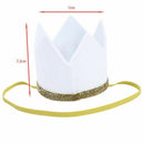 Baby Boy Girl First Birthday Hat Crown Numbers Headband Tiara Party Photo P Y4T8