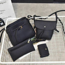 4pcs/set Women Four Set Fashion Handbag Shoulder Bag Tote Bag Crossbody Wal