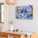 DIY Full Drill Diamond Painting Mosaic Picture Bead Art (5566 Snow Cabin)