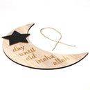 Islam Ramadan Wood And Star Pendant Mubarak DIY Hanging Decor Eid Moon Wall GSQR
