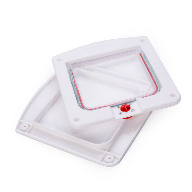 4 Way Magnetic Lock Lockable Flap Door Pet Gate For Puppy Dog Pet Cat Windproof