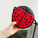 Ladybug Cute Children'S Shoulder Bag Personality Wild Purse Mini Accessorie O5T9