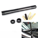 Universal Black Car Auto Short Stubby Antenna Aerial AM/FM Radio Mast Screw T %o