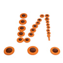 25pcs/Lots Alto Saxophone Pads Cushion Multi-size for Saxophonist (Orange)