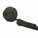 2pcs Parachute Rope Keychain with Army Green Stainless Steel Ball Pendant R1I6