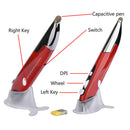 PR-06 3 in 1 Stylus Pen RF 2.4GHz Wireless Mouse Presenter Clicker (Red)