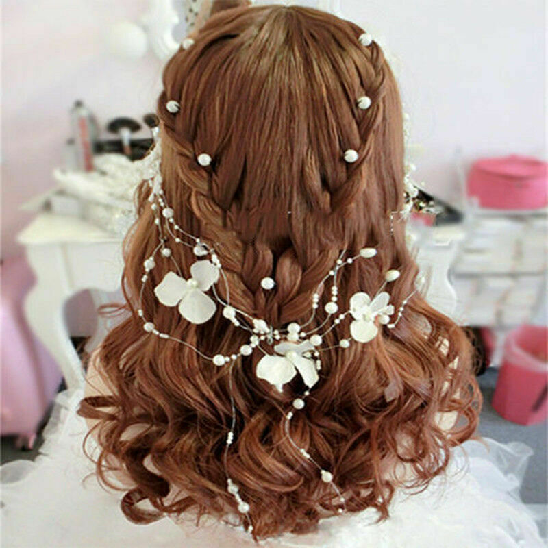 Wedding Bridal Flower Girl Flower Headband Hair Band Headpiece Accessories U7K0.