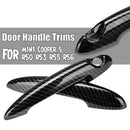 2Pcs Carbon Fiber Car Door Handle Cover Car Styling Exterior for BMW MINI C
