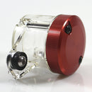 Red Universal Aluminum Clutch Fuel Gas Oil Cylinder Tank Cup Bottle Scooter