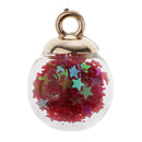 20x Mixed Accessories Glass Ball Charm Beaded Pendant DIY Jewelry Craft Gift