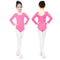 Ballet Dress Kids Girls Long Sleeve Dance Ballerina Leotard (Rose 6-7T) A