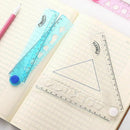 30cm Flexible Folding Ruler Multifunction Plastic Drawing Rulers School Office