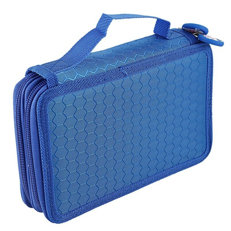 High Capacity Holder Stationary Pencil Case Pen Box Storage Bag New, 2 Laye U7U5