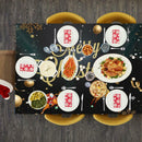 Christmas Tapestry Santa Claus Elk Tablecloth Beach Towel Mat Xmas Decor