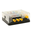 Car Boat 6 Way Blade Fuse Box Block 6 Circuit ATC/ATO/ATP LED Light Indication &
