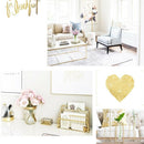 1 Piece Vase For Decoration Tube Vase Metal Stand Glass Tube Bottle For Pla V2B8