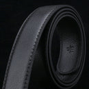 Men's Leather Belt Headless Double-sided Lychee strip Automatic BuckleWaistbanME