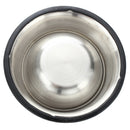 Stainless steel food bowl w / rubber ring for Pets - 1