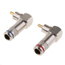 High Quality 2 RCA F Splitter Male Plug to Female Jack Adapter Audio Cable