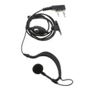 2PC Headphone for Two Way Radio Earhook Interphone Earphone for  UV5R+ UM