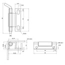 Heavy Duty Stainless Steel Detachable Hinge for Cabinet Gate Door