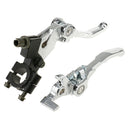 2PCS 22mm Handlebar Hand Control Reservoir Brake Clutch Levers Motorcycle