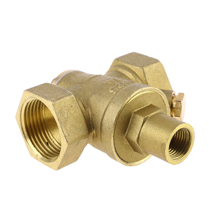 DN25 1" Adjustable Brass Water Pressure Reducing Regulator Valve PN 1.6 New